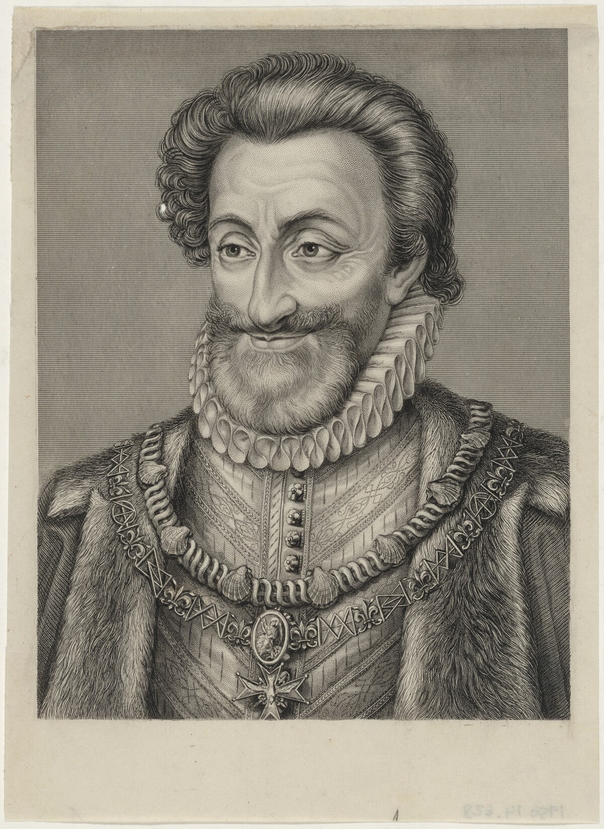 Henry IV, King of France by Robert Graves after Hendrick Goltzius