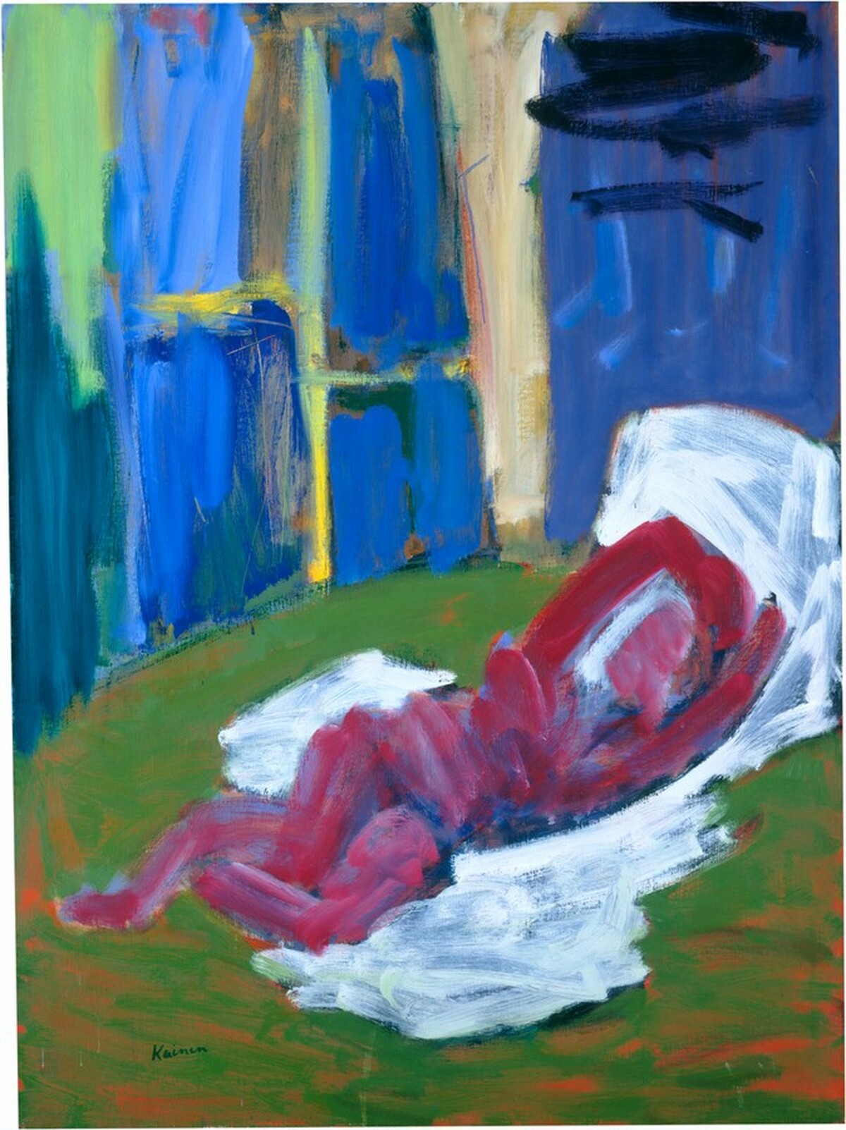 Crimson Nude by Jacob Kainen