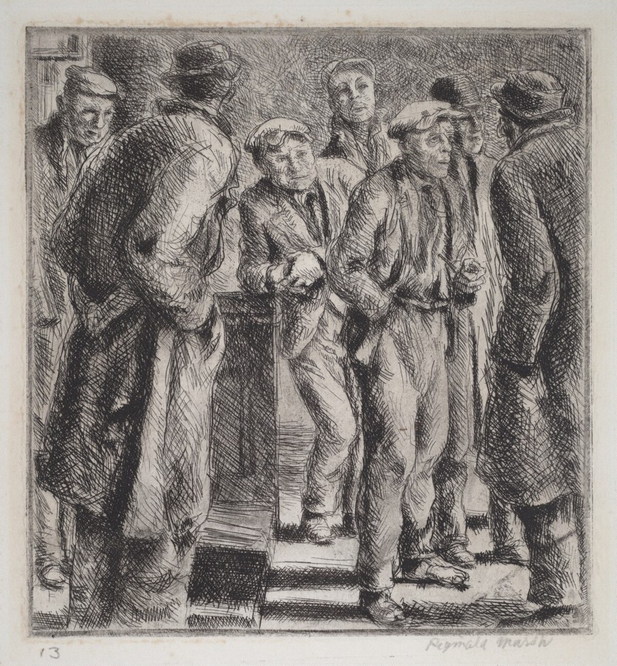 Bowery by Reginald Marsh