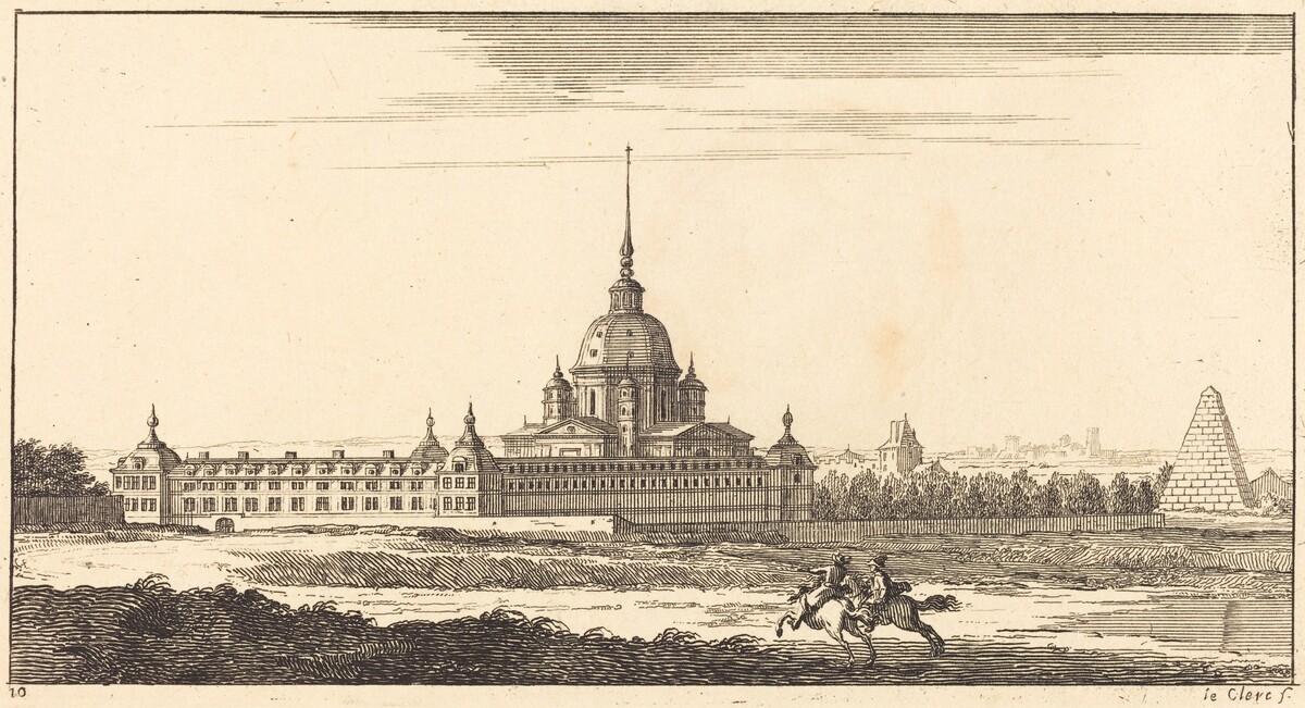 Landscape with Monastery by Sébastien Le Clerc I
