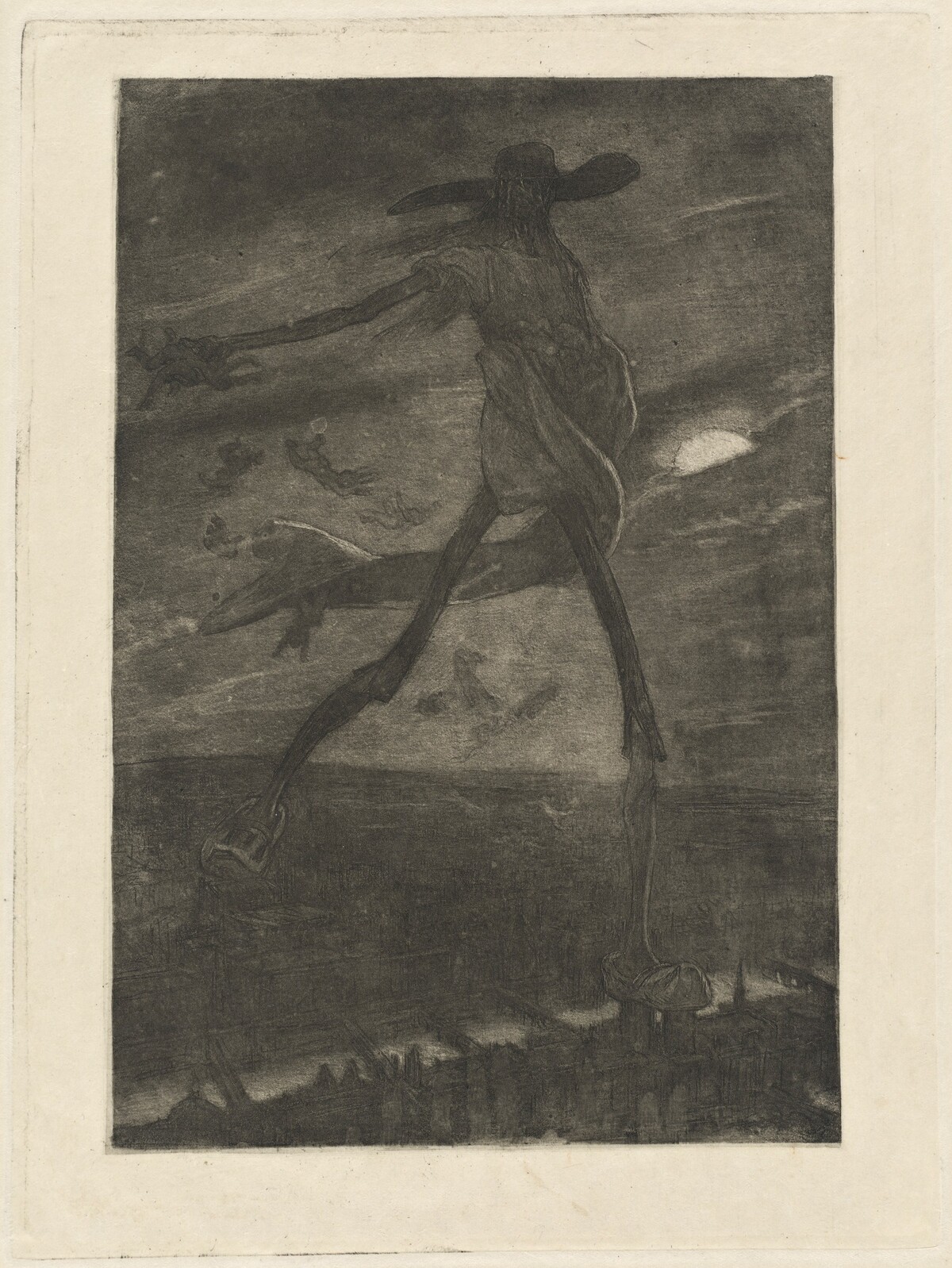 Satan Sowing Tare (Satan semant l'ivraie) by Félicien Rops