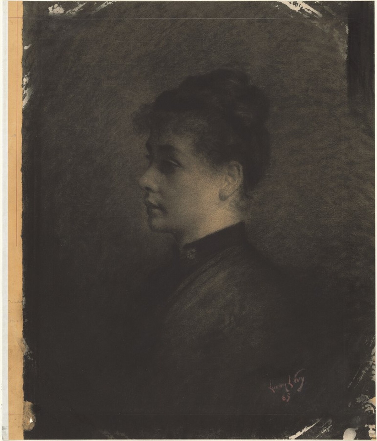 Profile of a Young Woman by Lucien Lévy-Dhurmer