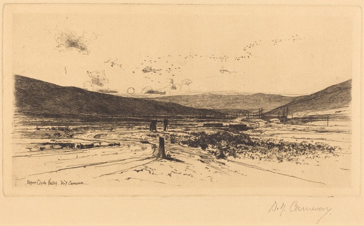 Upper Clyde Valley by David Young Cameron