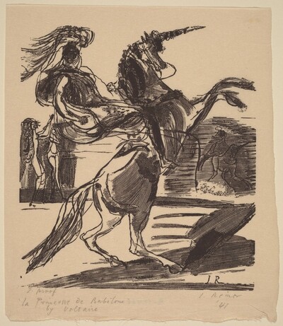 Illustration to Voltaire, "La Princesse de Babilone"