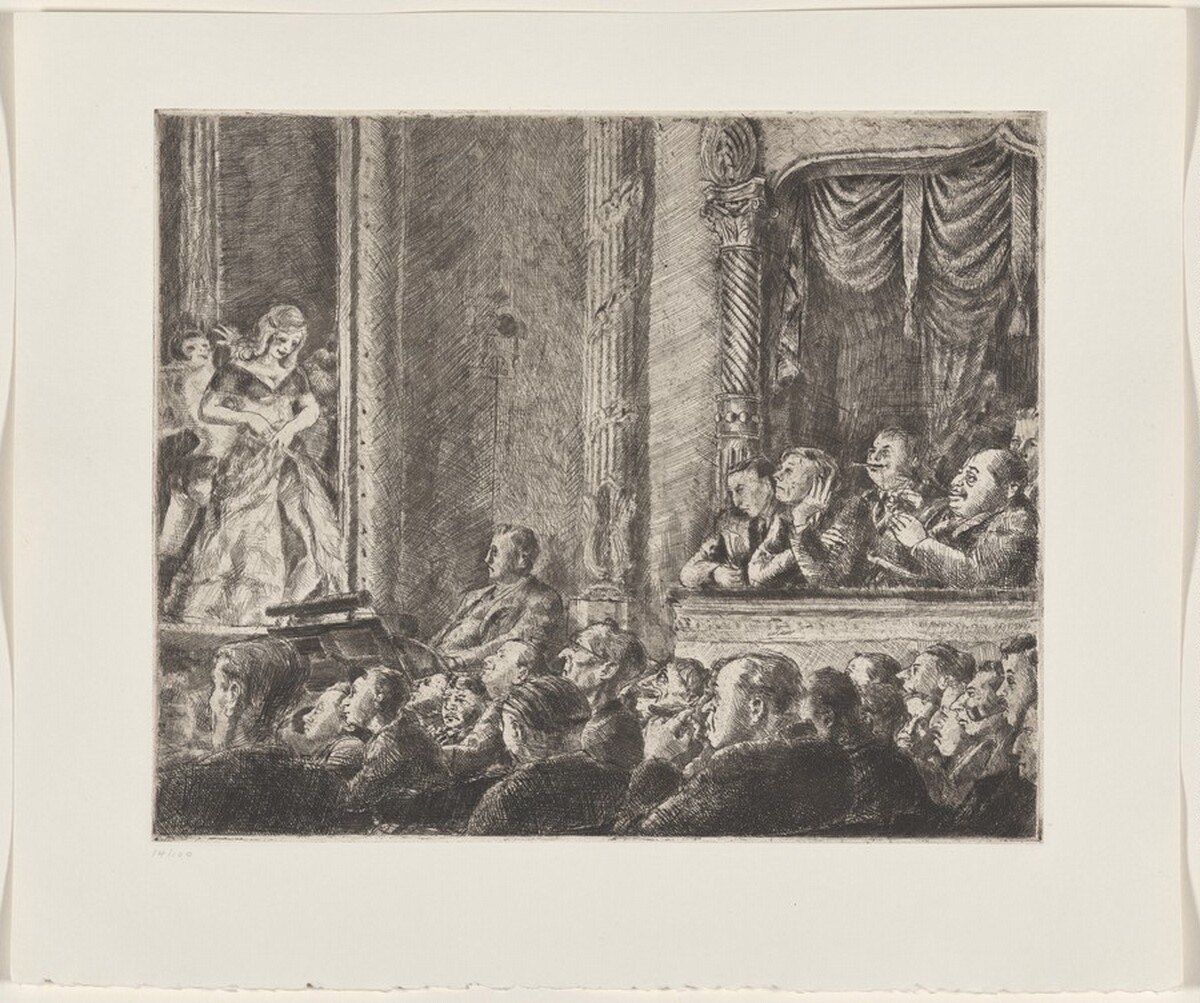 Irving Place Burlesk by Reginald Marsh