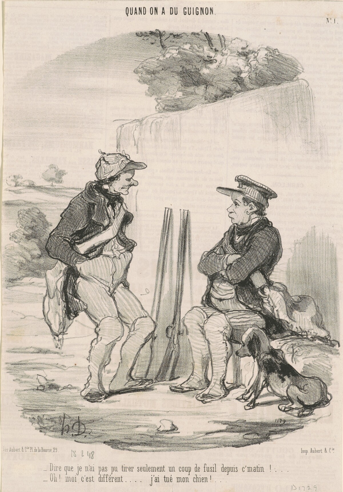 Dire que je n'ai pas pu tirer ... by Honoré Daumier