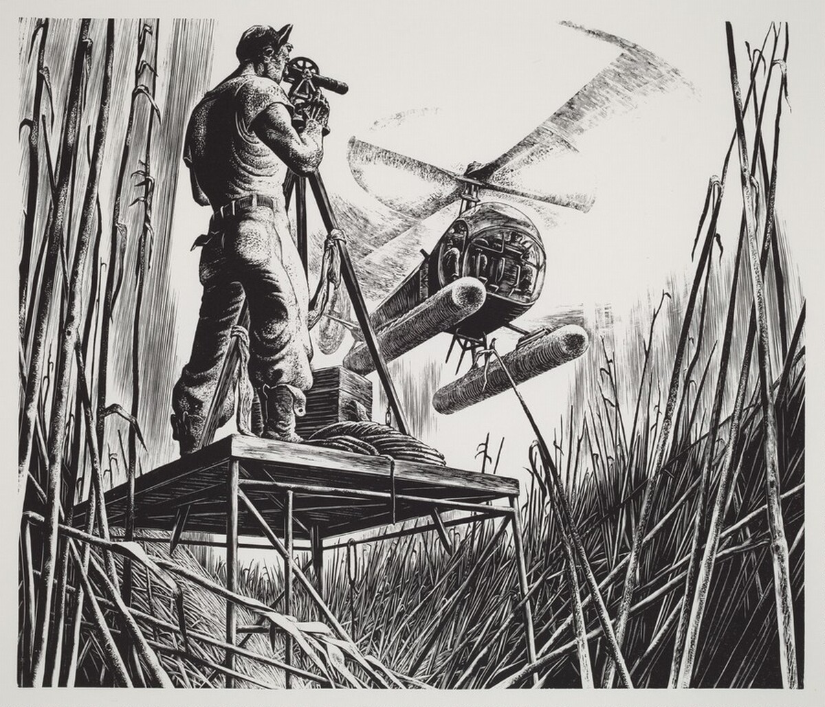 Untitled (Surveying the Land) by Lynd Kendall Ward