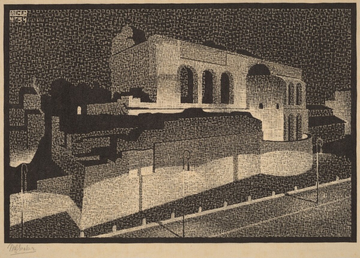 Basilica of Constantine by M.C. Escher