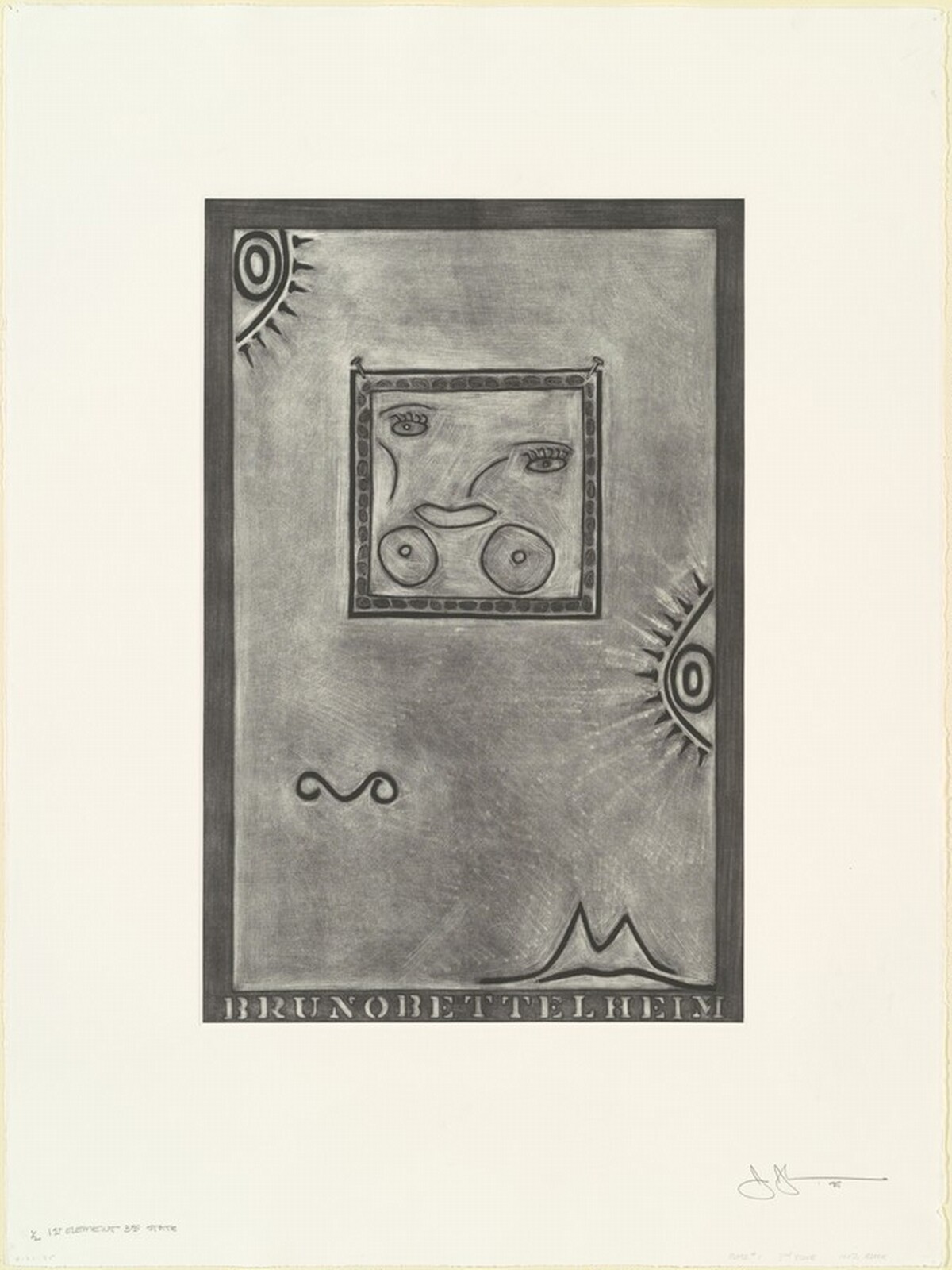 Untitled (White Mezzotint) [state proof of 3rd state] by Jasper Johns