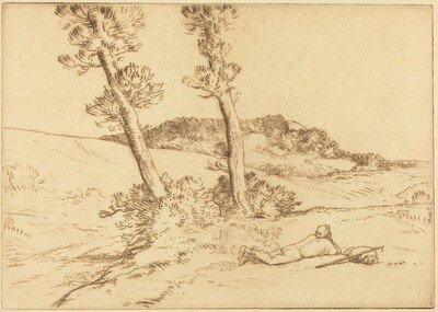 Traveler Reclining on the Grass (Le voyageur etendu sur le gazon)