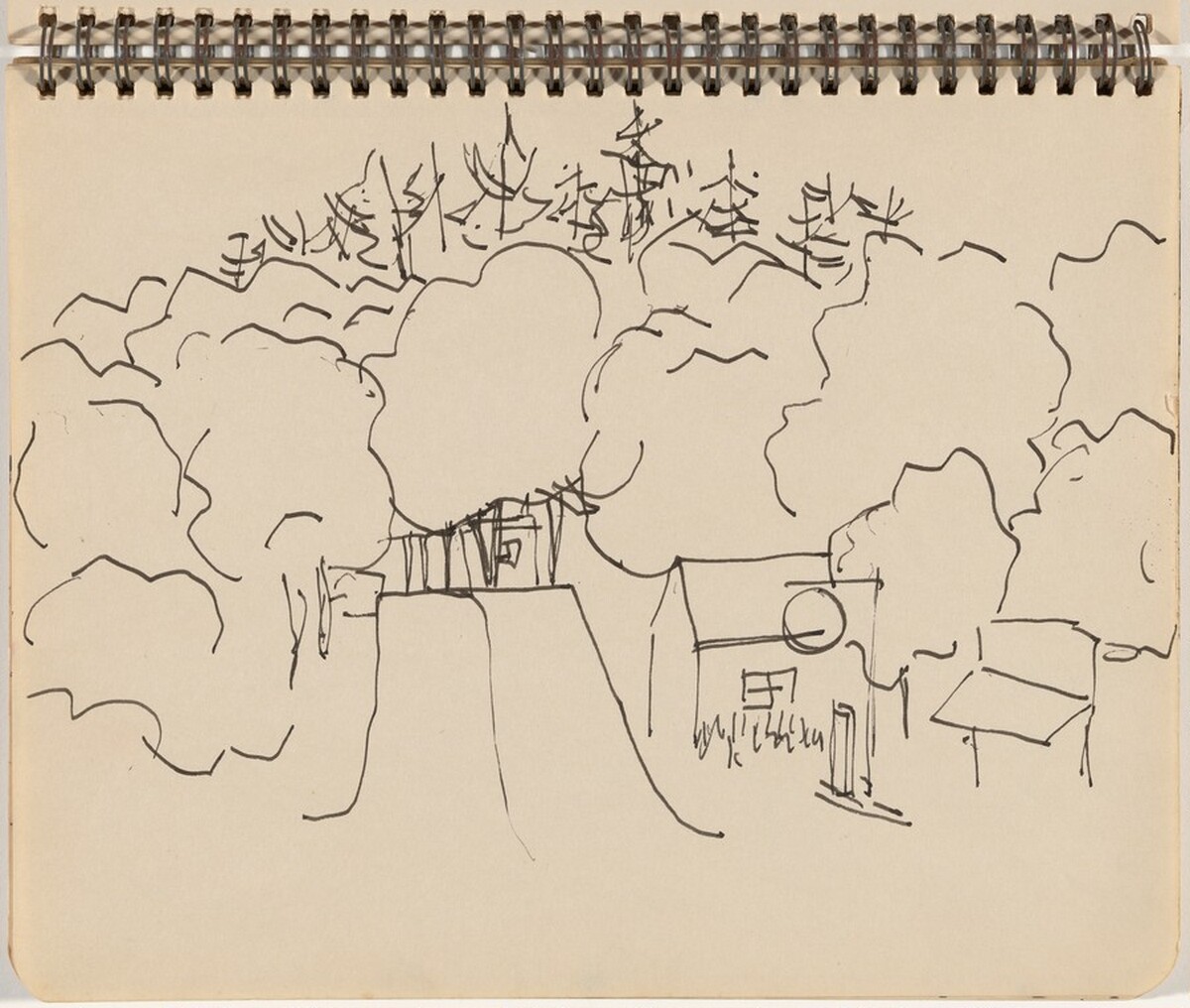 House in the Woods by Alex Katz