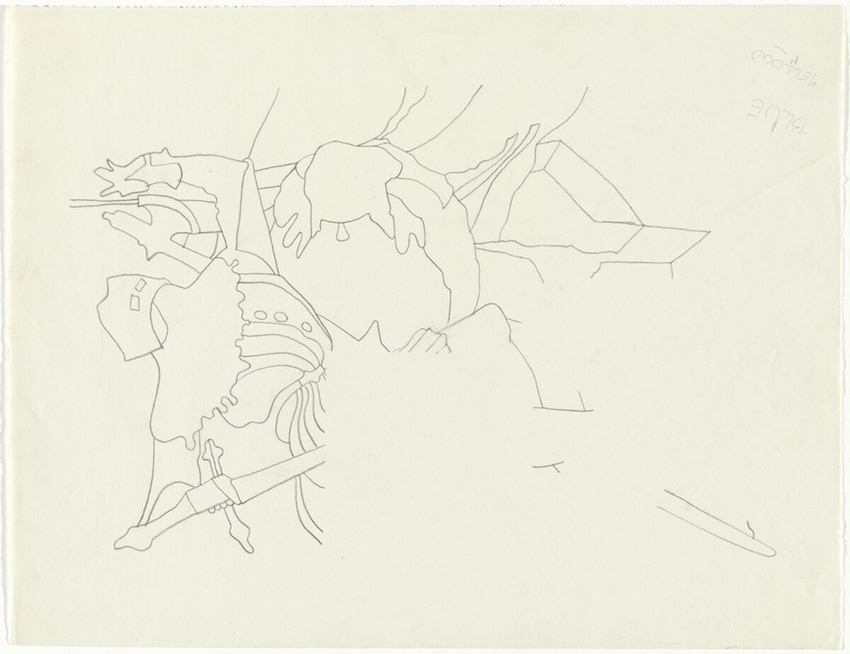Untitled [tracing] by Jasper Johns