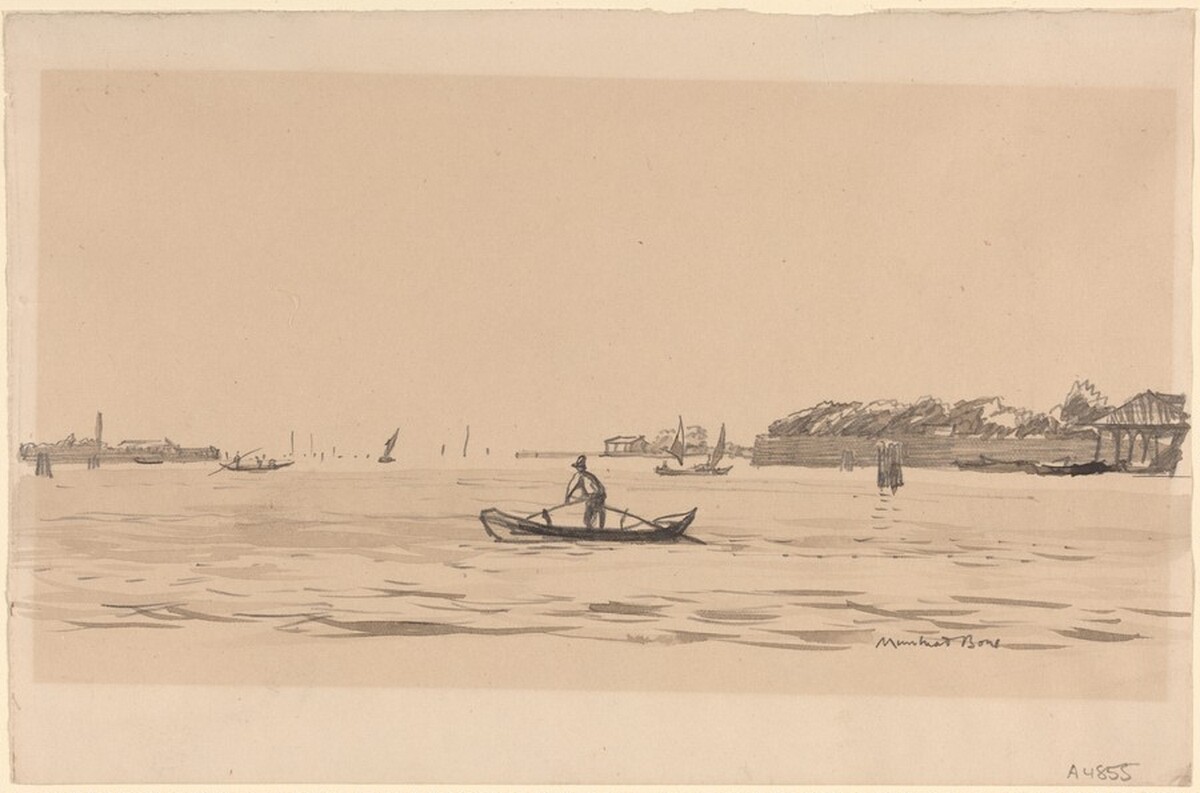 Lagoon, Venice by Sir Muirhead Bone