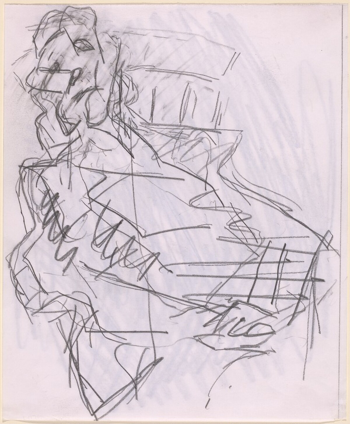 Ruth Bromberg Seated I by Frank Auerbach