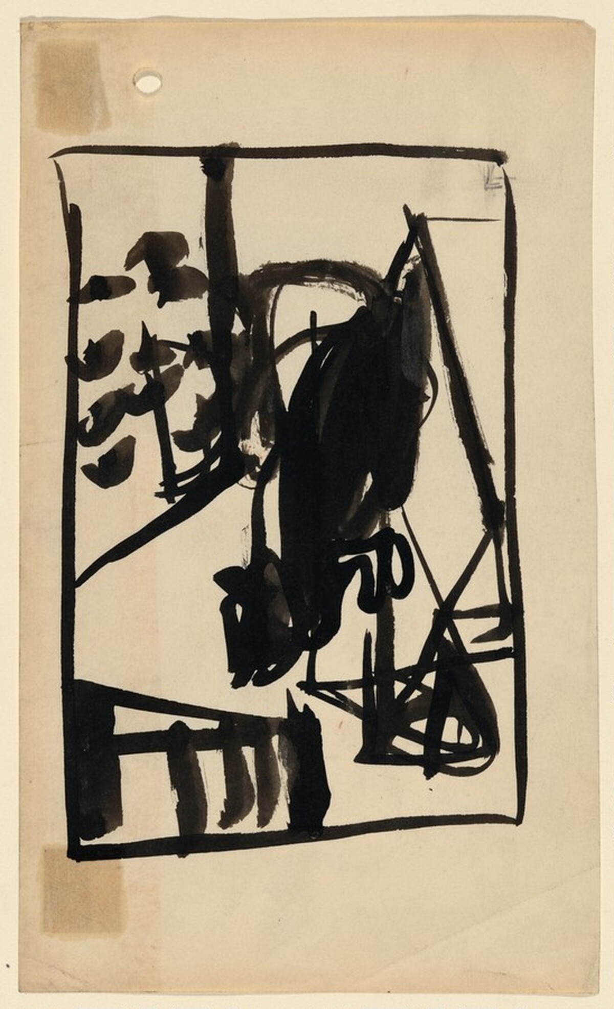 Sketch of Kitzker by Franz Kline