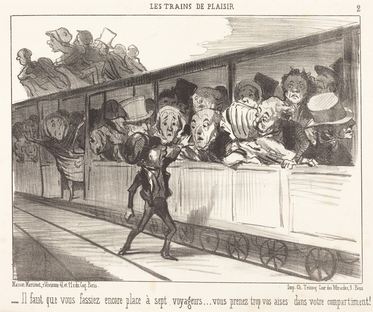 Il faut que vous fassiez encore place... by Honoré Daumier