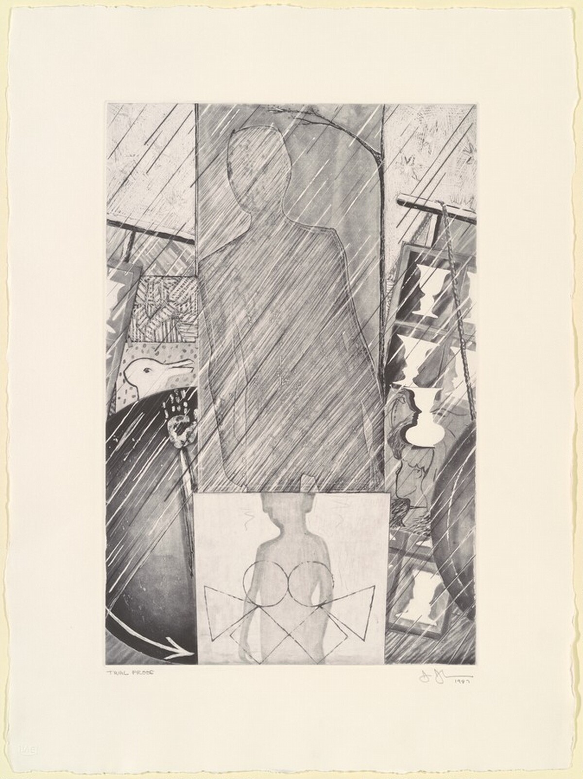 The Seasons (Spring) [trial proof] by Jasper Johns