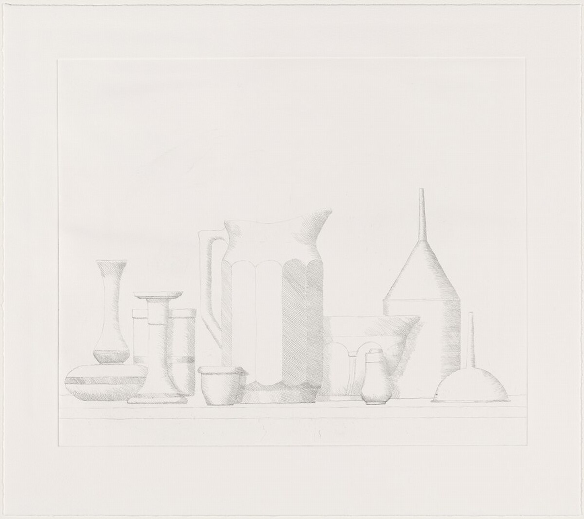 Viale [working proof 3] by William Bailey