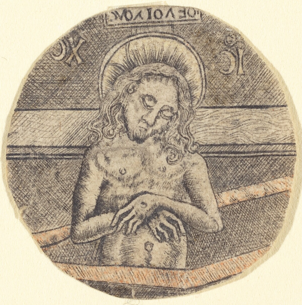 Christ as the Man of Sorrows by after Israhel van Meckenem