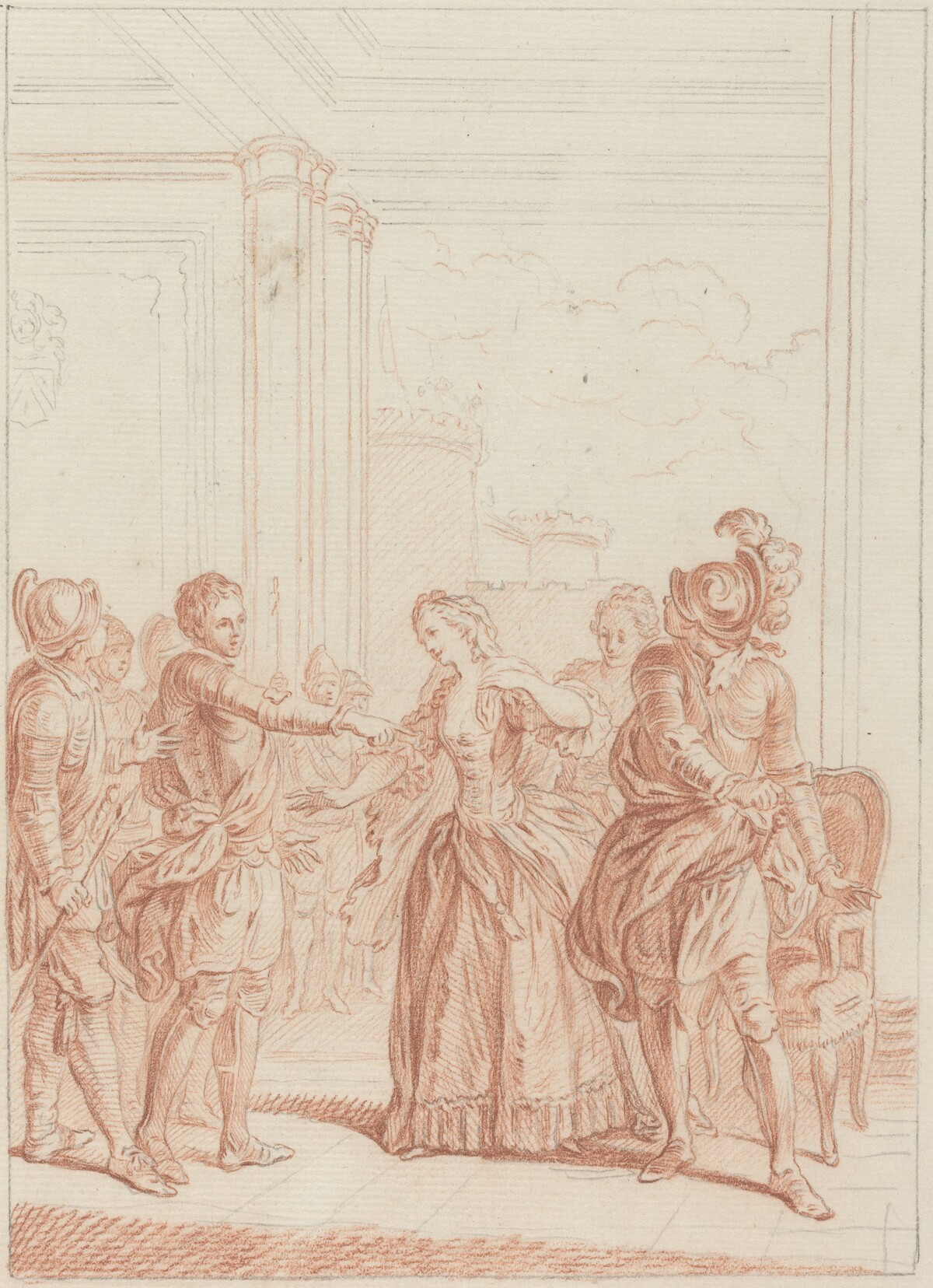 Je suis vengé de toi: l'on te hait, et l'on m'aime by Hubert François Gravelot
