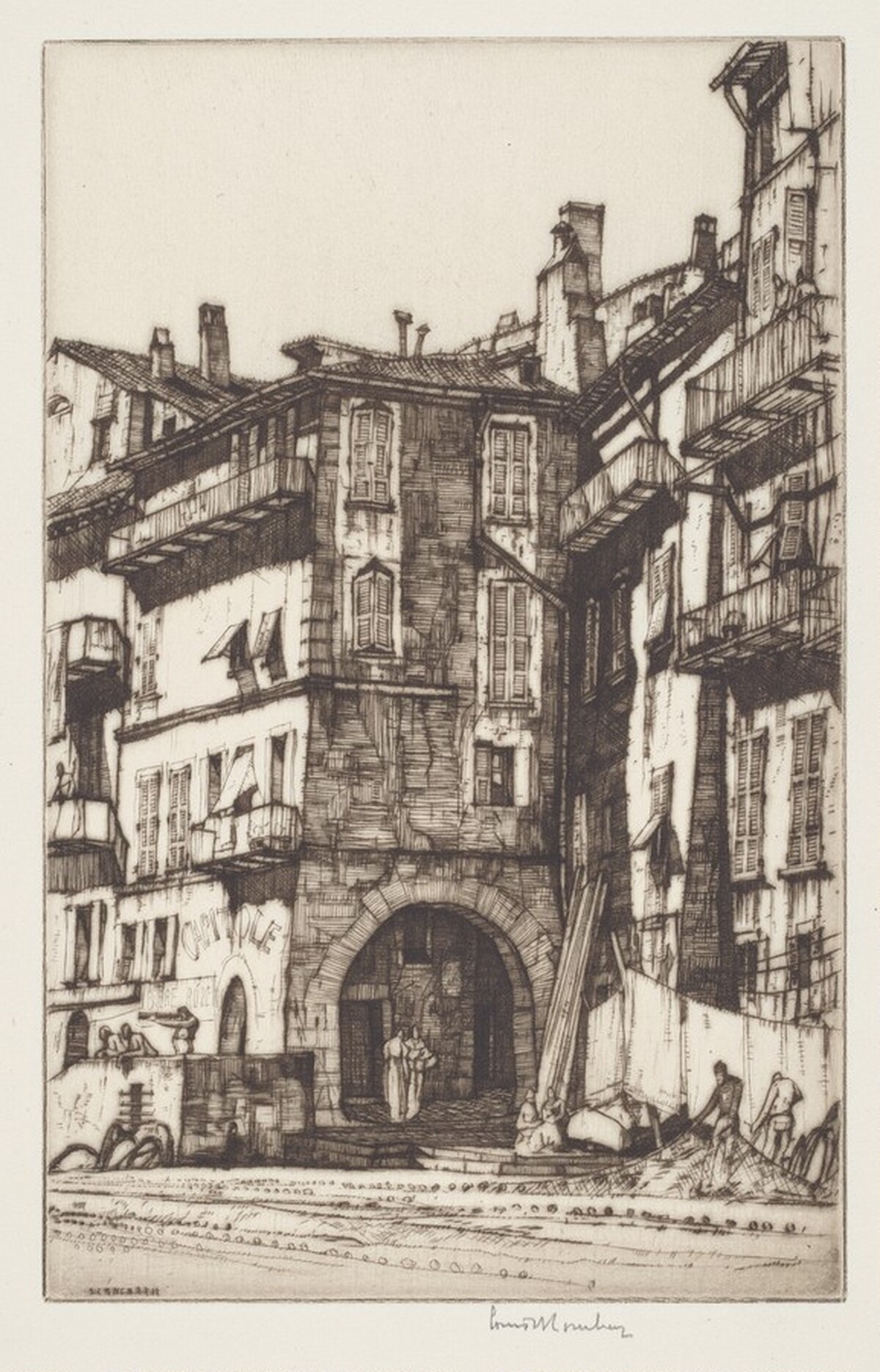 Drying Nets, Villefranche by Louis Conrad Rosenberg