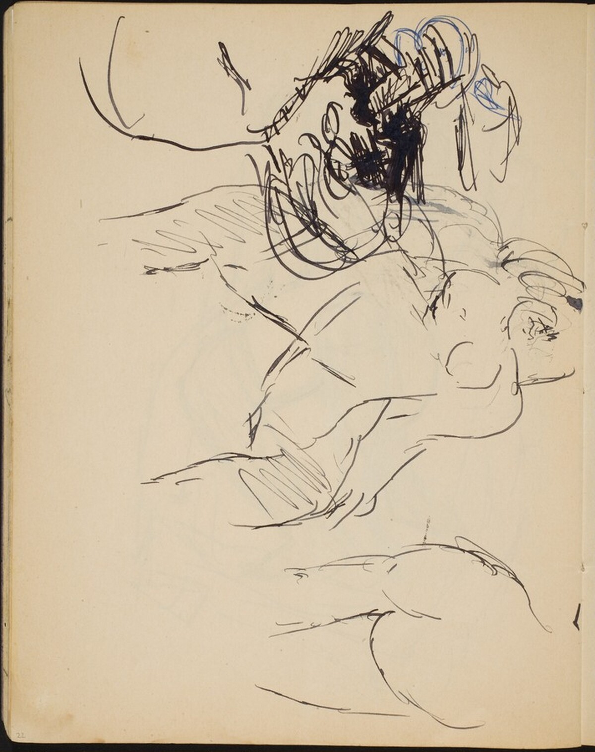 Flüchtige Studien von Akten (Nude Sketches) [p. 22] by Max Beckmann
