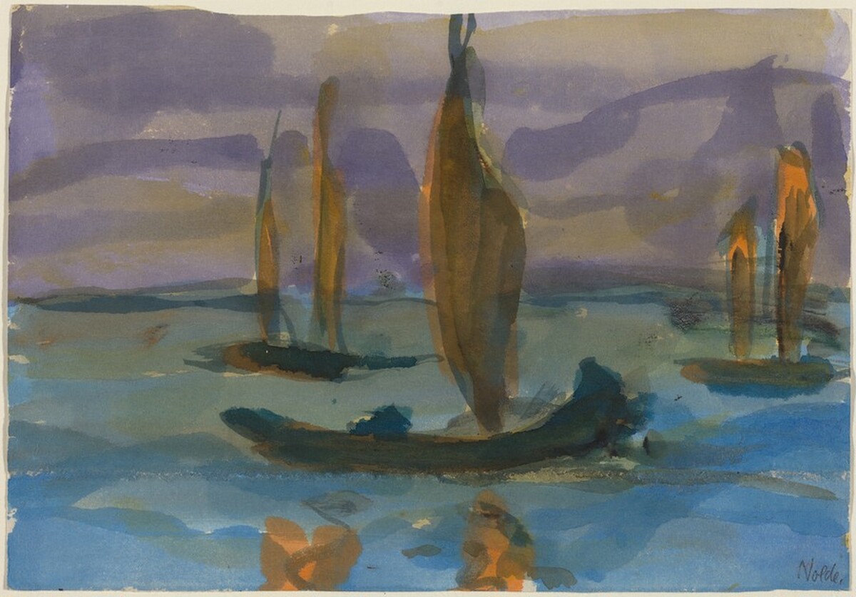 Sailboats by Emil Nolde