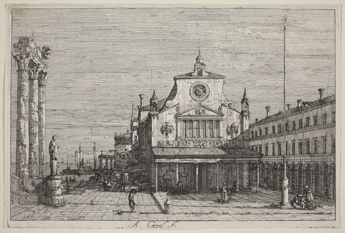 Imaginary View of S. Giacomo di Rialto by Canaletto