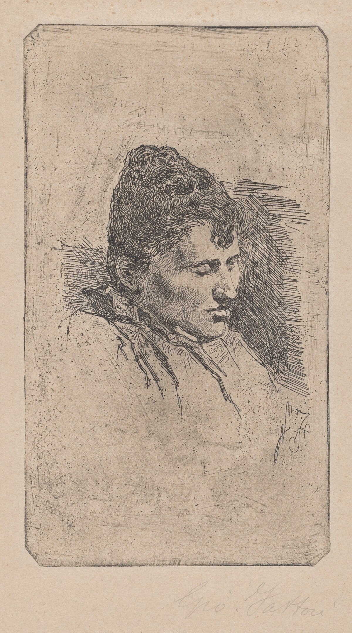 Portrait of the Artist's Second Wife (Ritratto della seconda moglie) by Giovanni Fattori