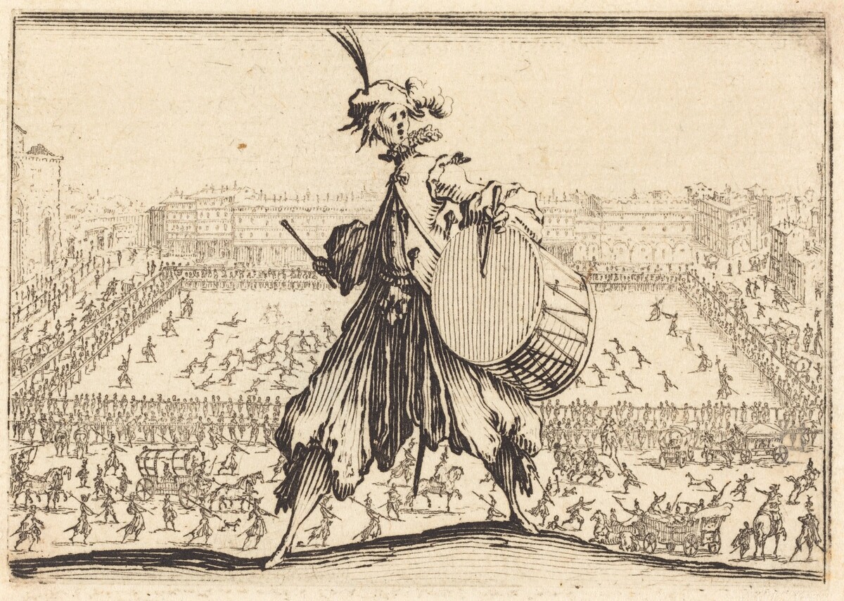 Piazza Santa Croce, Florence by Jacques Callot