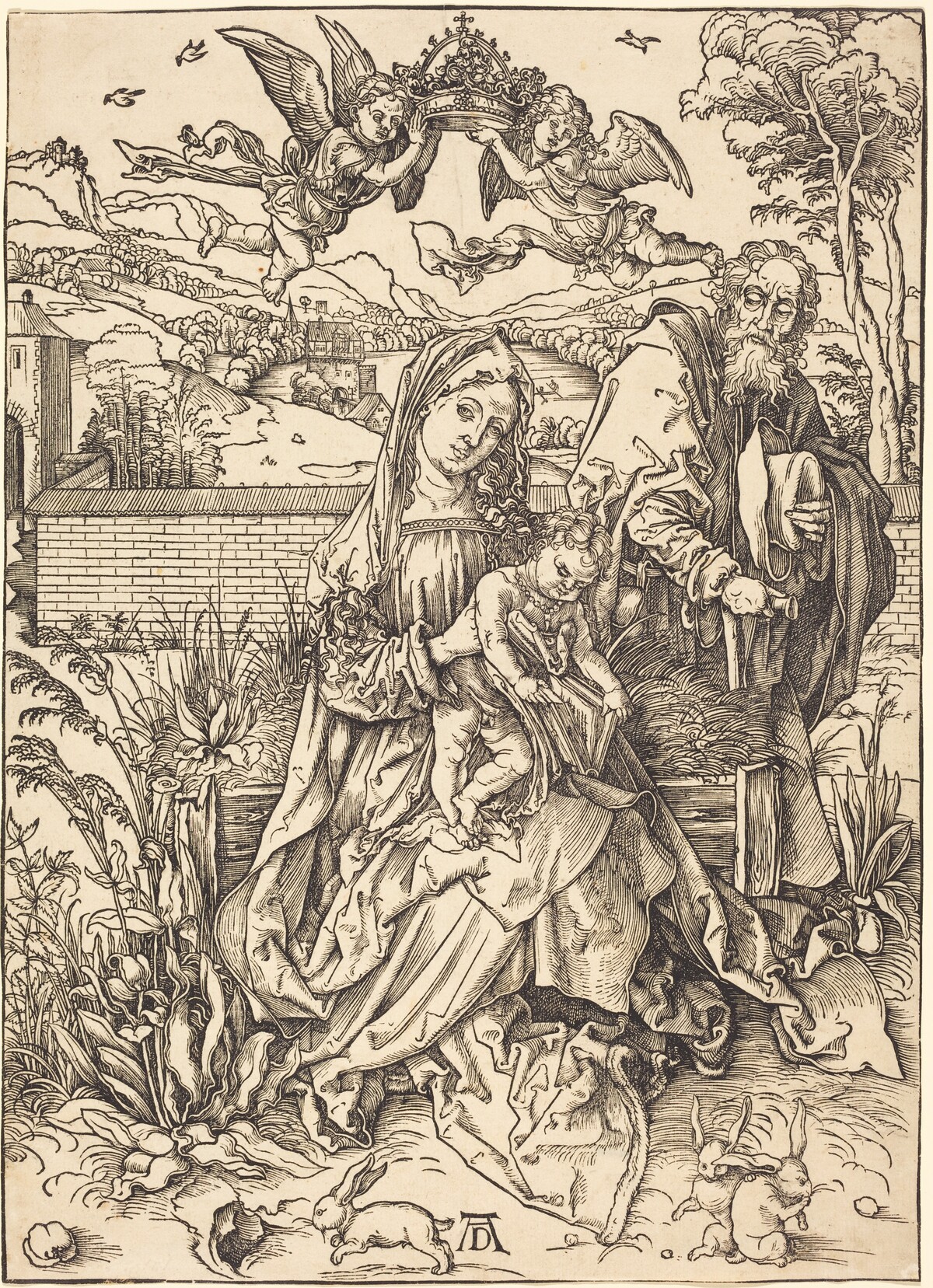 The Holy Family with the Three Hares by Albrecht Dürer