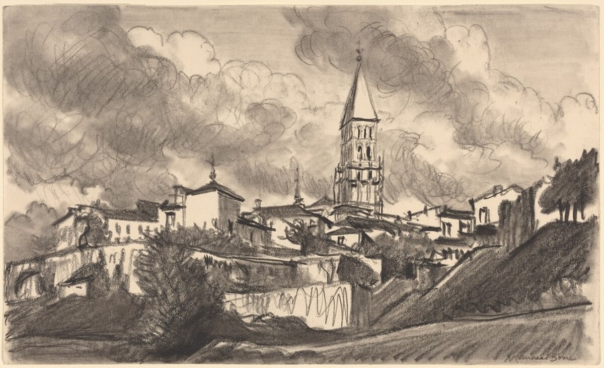 San Esteban, Segovia by Sir Muirhead Bone