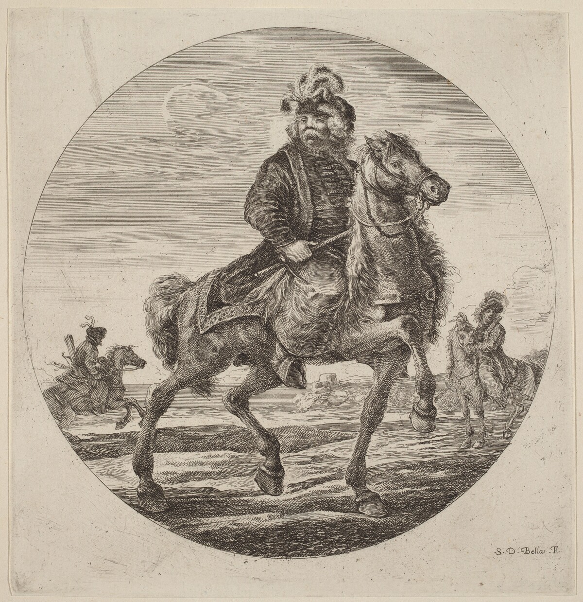 Hungarian Cavalier by Stefano Della Bella