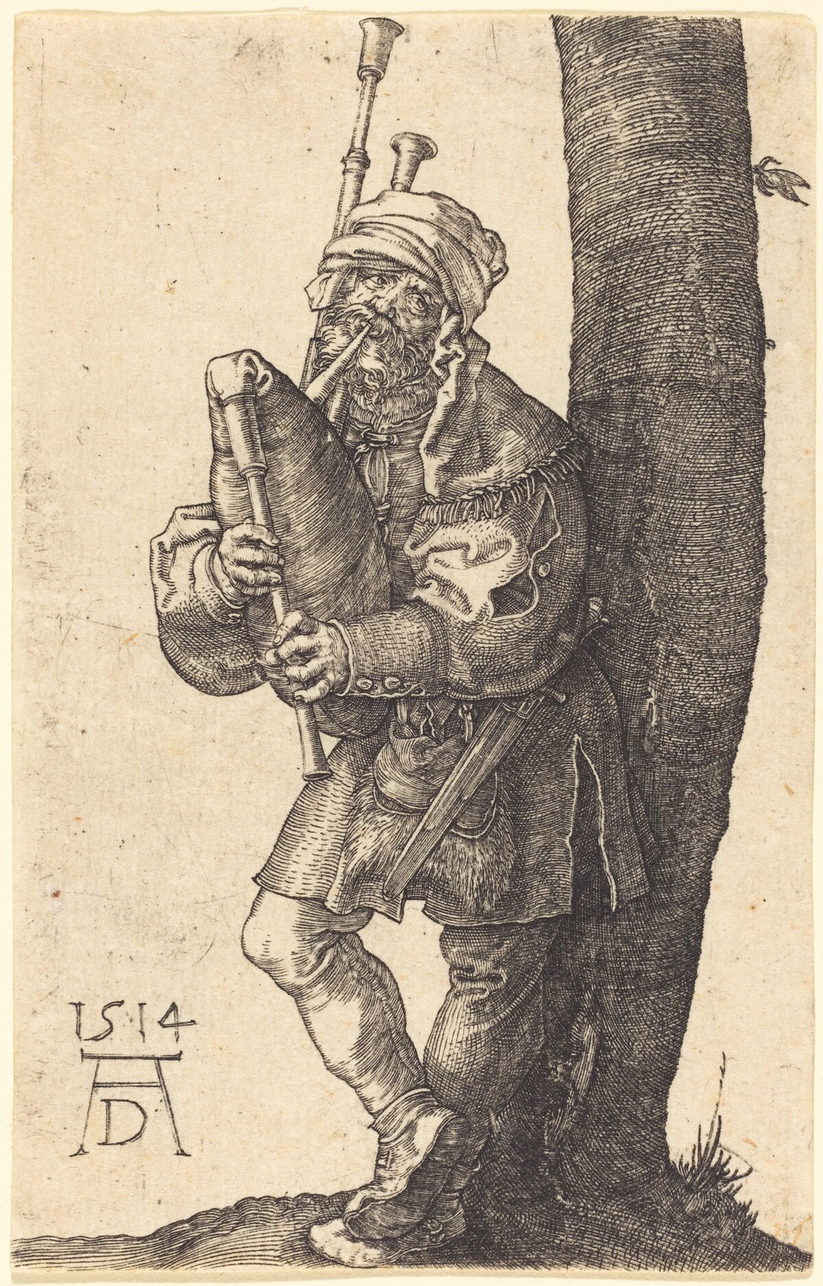 Bagpiper by Albrecht Dürer