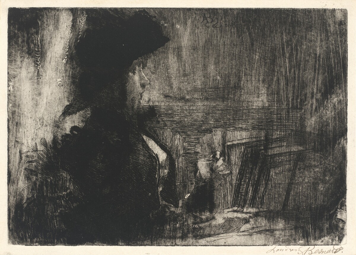 The Cup of Tea (La tasse de thé) by Albert Besnard