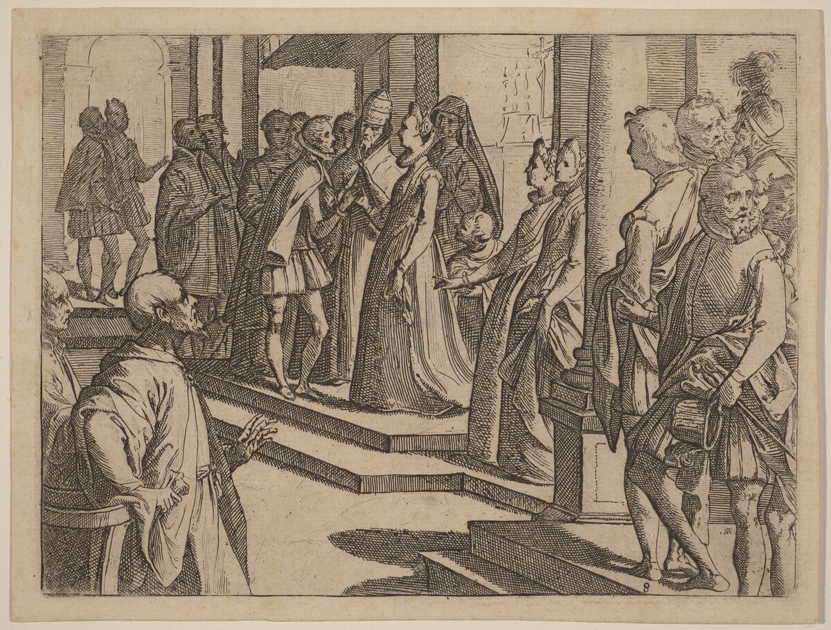 The Betrothal of Margaret of Austria to Philip III, King of Spain by Raffaello Schiaminossi
