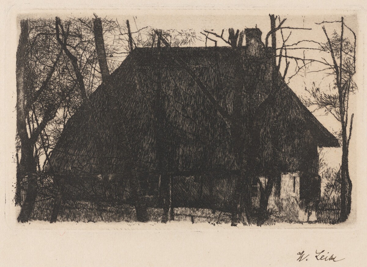 Farmhouse by Wilhelm Leibl