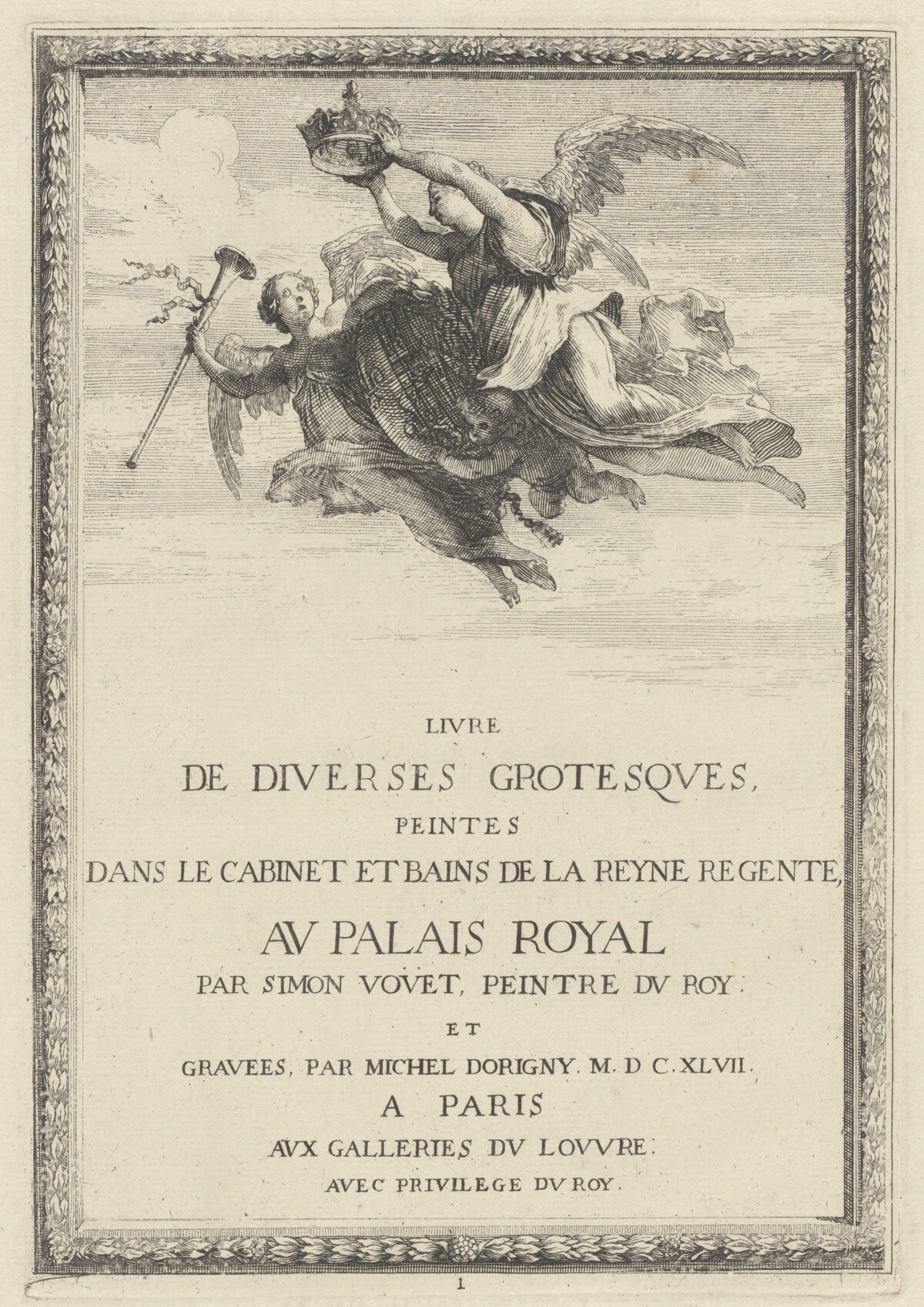 Title Page by Michel Dorigny, after Simon Vouet