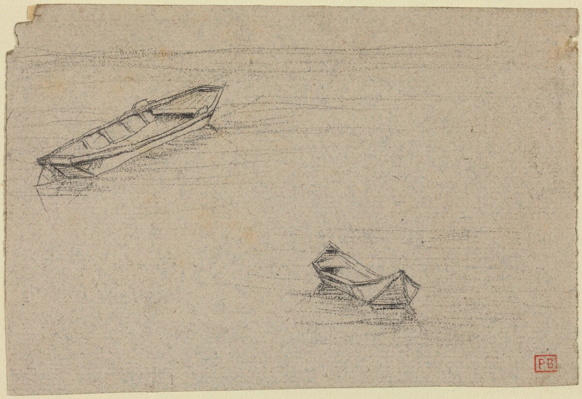 Two Boats for "L'Abside de Notre-Dame de Paris" by Charles Meryon