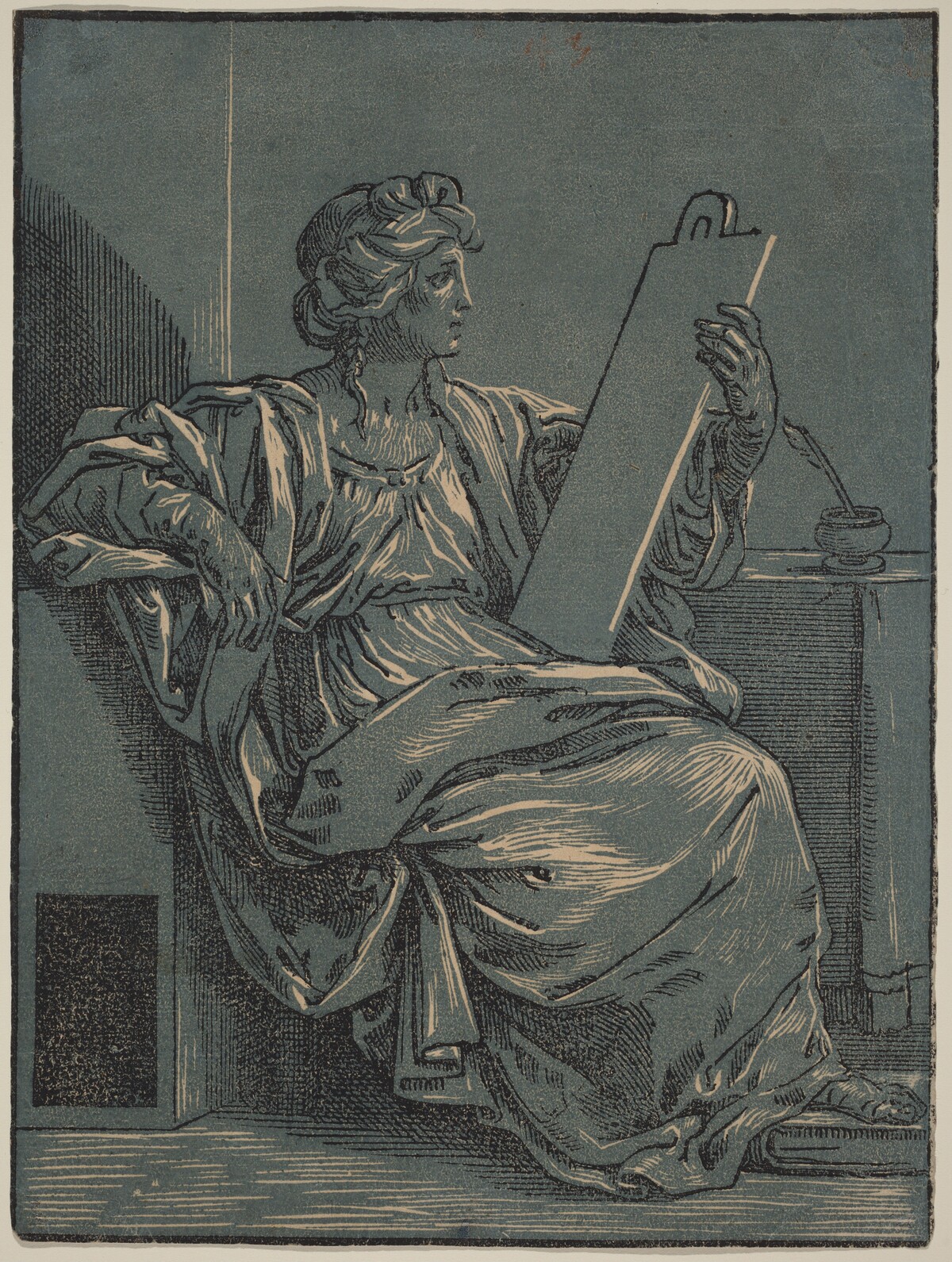 Sibyl by Bartolomeo Coriolano or Giuseppe Maria Moretti after Guido Reni