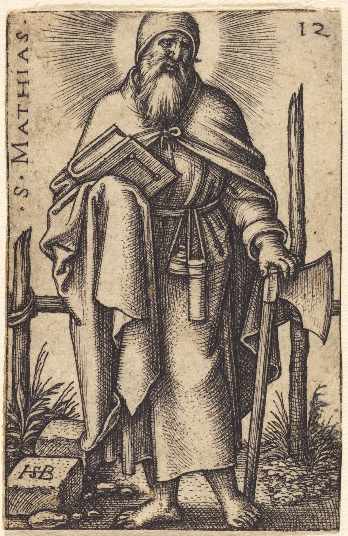 Saint Matthias by Sebald Beham