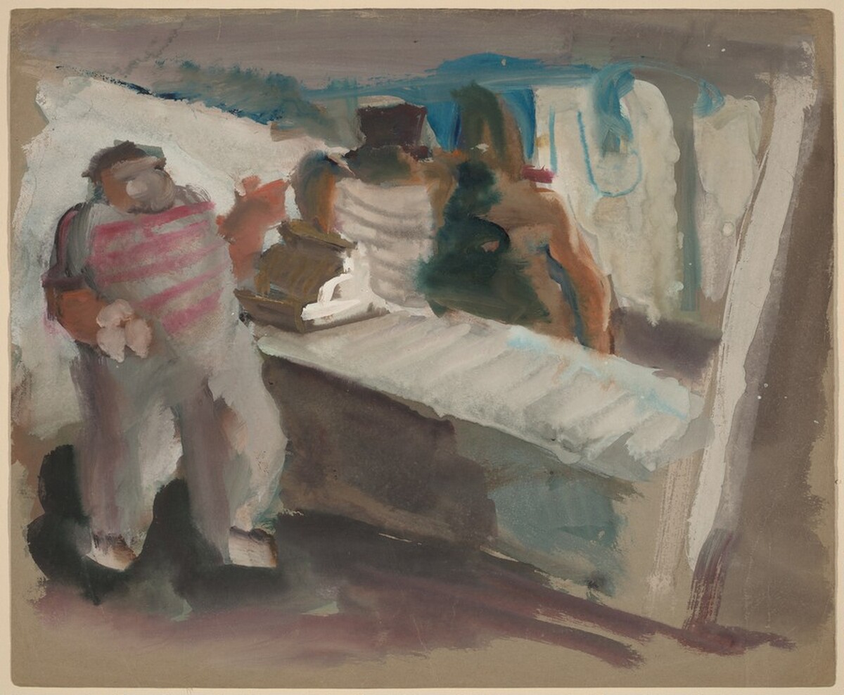 Figure Standing Near a Counter by Mark Rothko