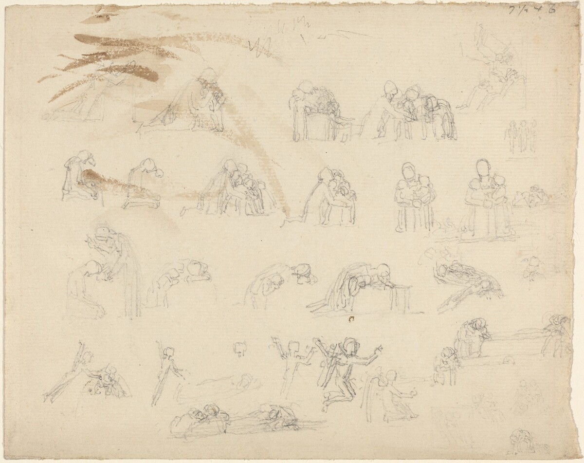 Sheet of Studies by John Flaxman