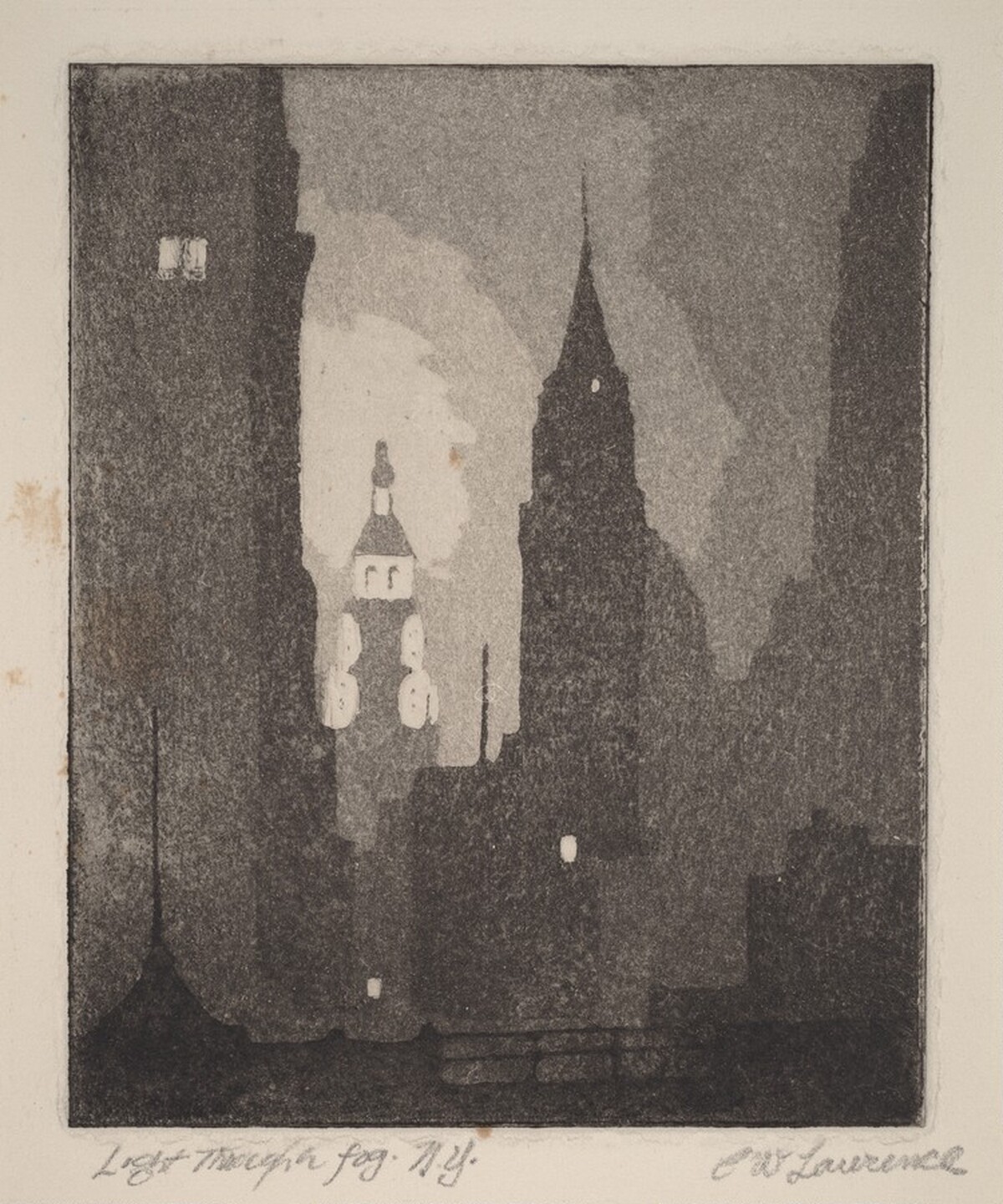 Light Through Fog, N. Y. by Edna W. Lawrence