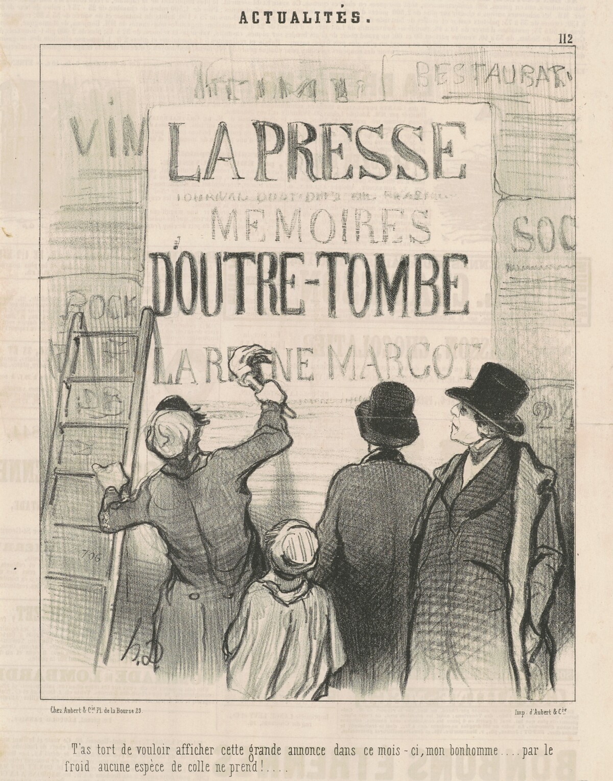 T'as tort de vouloir afficher cette ... annonce ... by Honoré Daumier