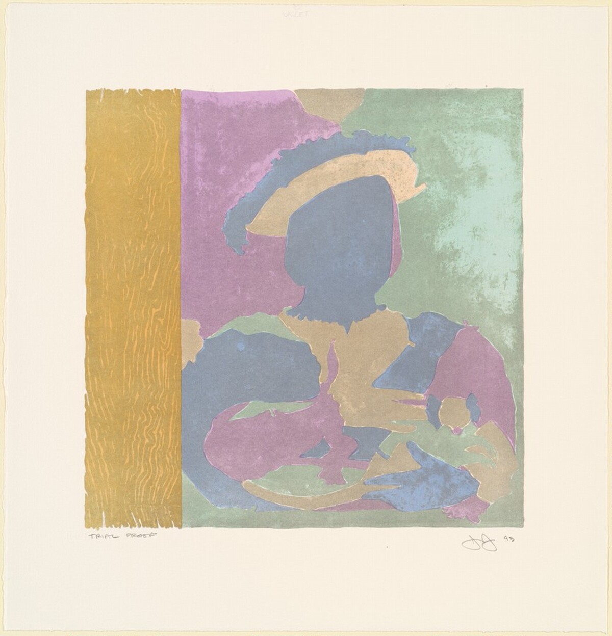After Holbein [trial proof] by Jasper Johns