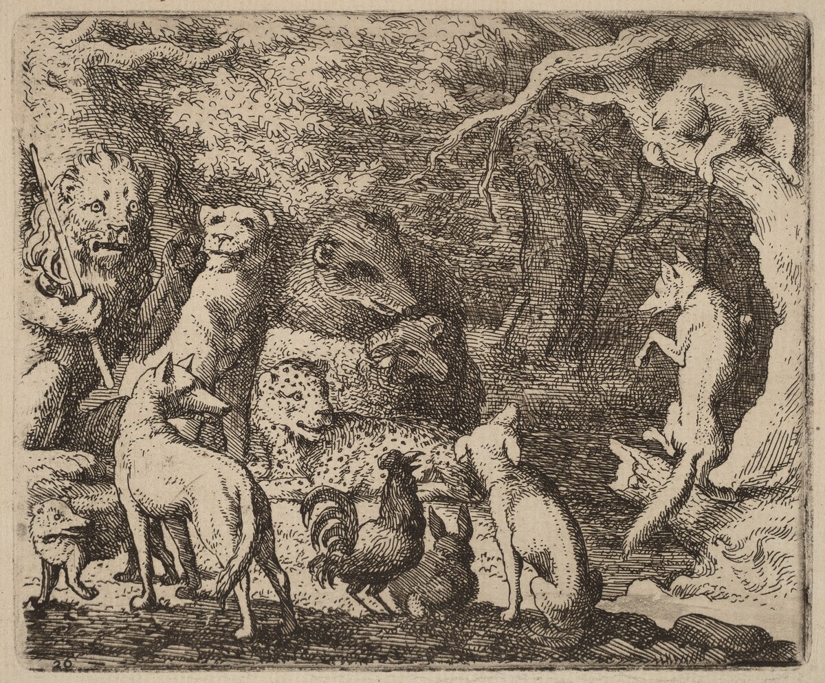 Reynard Asks Permission to Speak by Allart van Everdingen