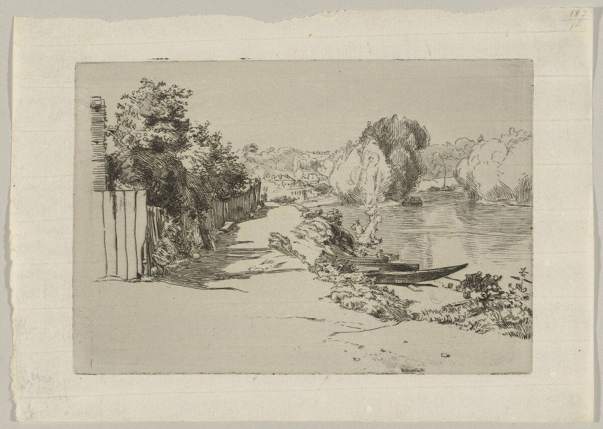 The Seine at Bas-Meudon by Félix Bracquemond