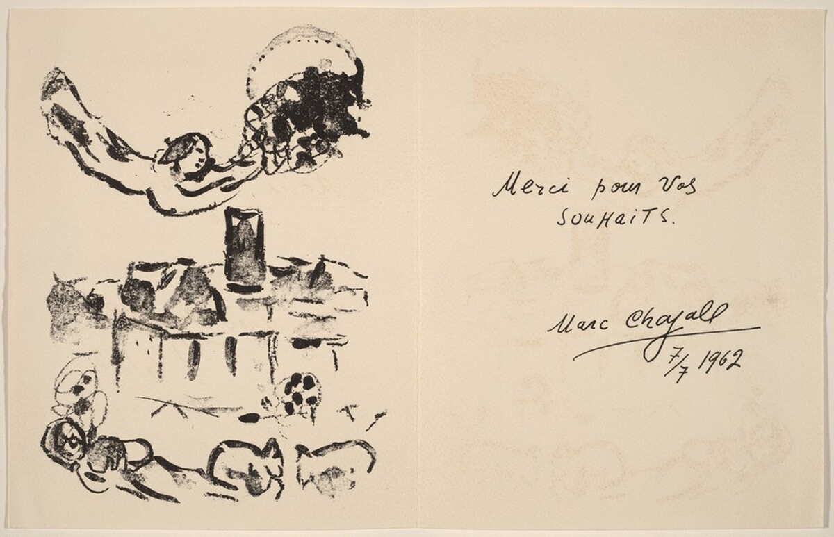 Thank You Card by Marc Chagall