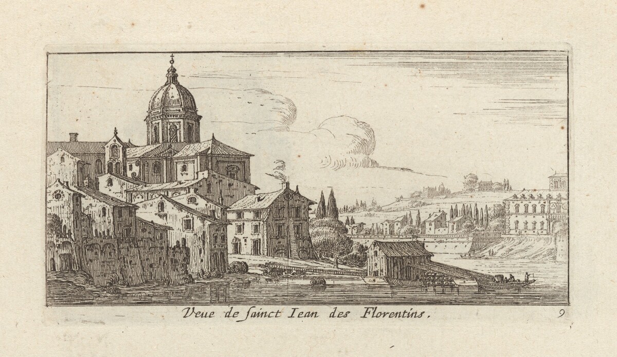 Veue de sainct Jean des Florentins by Israël Silvestre